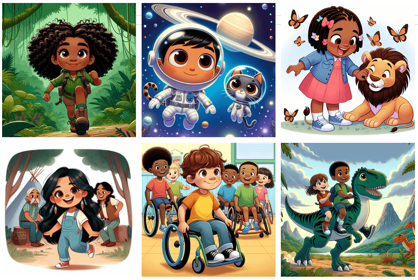 Diverse heroes in Magic Tales books